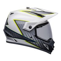 Bell MX-9 Adventure Mips Stealth Helmet (Dalton White/Hi-Viz Yellow)