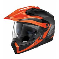 Nolan N70-2X Stunner N-Com Helmet (Matt Black|Orange)