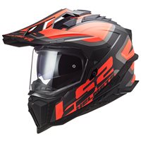 LS2 MX701 Explorer Alter Off Road Helmet (Matt Black|Flo Orange) 06