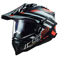 LS2 MX701 Explorer Edge Carbon Helmet (Black|Orange) 06