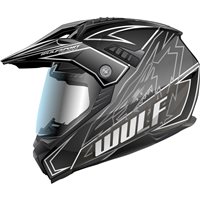 Wulfsport Prima X Dual Sport Adventure Helmet (Black)