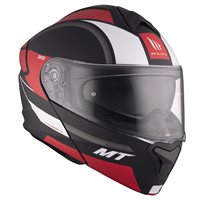 MT Genesis SV Cave Flip Front Helmet (Matt Black|Red)