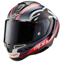 Alpinestars Supertech R10 Team Helmet (Matt Black Carbon|Blue)